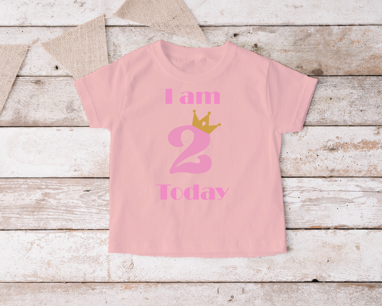 I am 2 Today Girls T Shirt