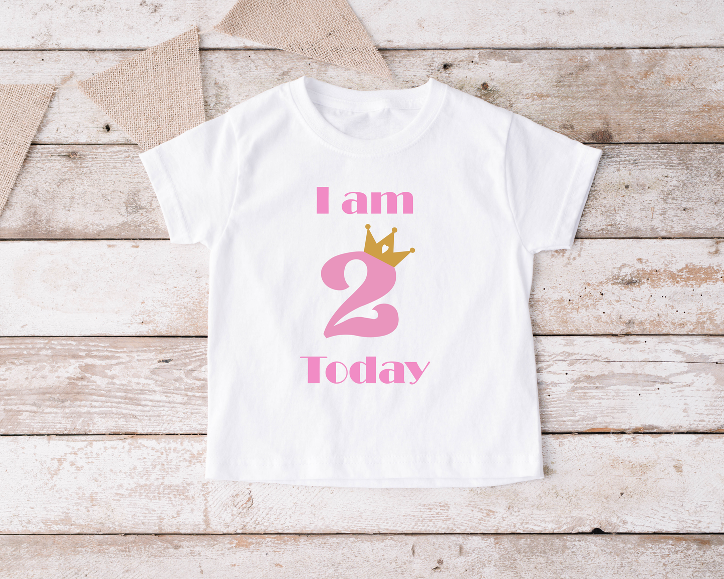 I am 2 Today Girls T Shirt
