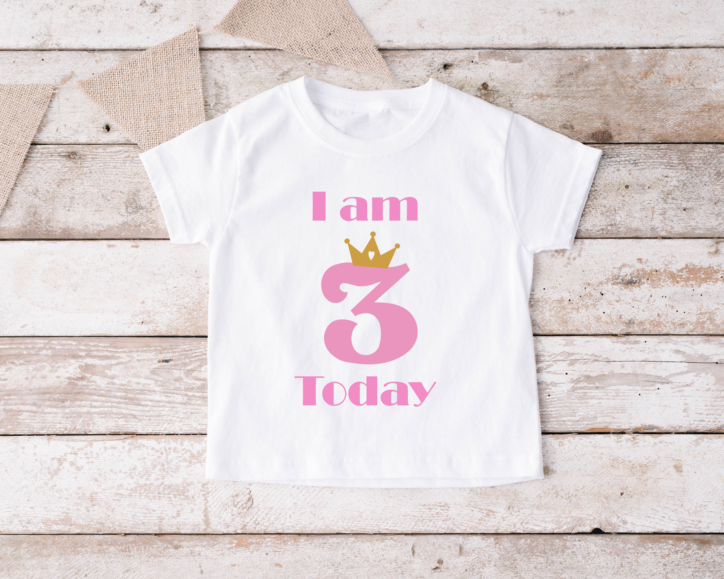 I am 3 Today Girls T Shirt