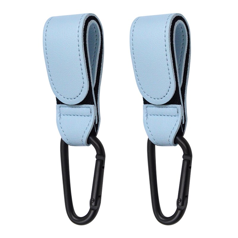 Leather Pram Accessory Hooks, Individual or pack of 2