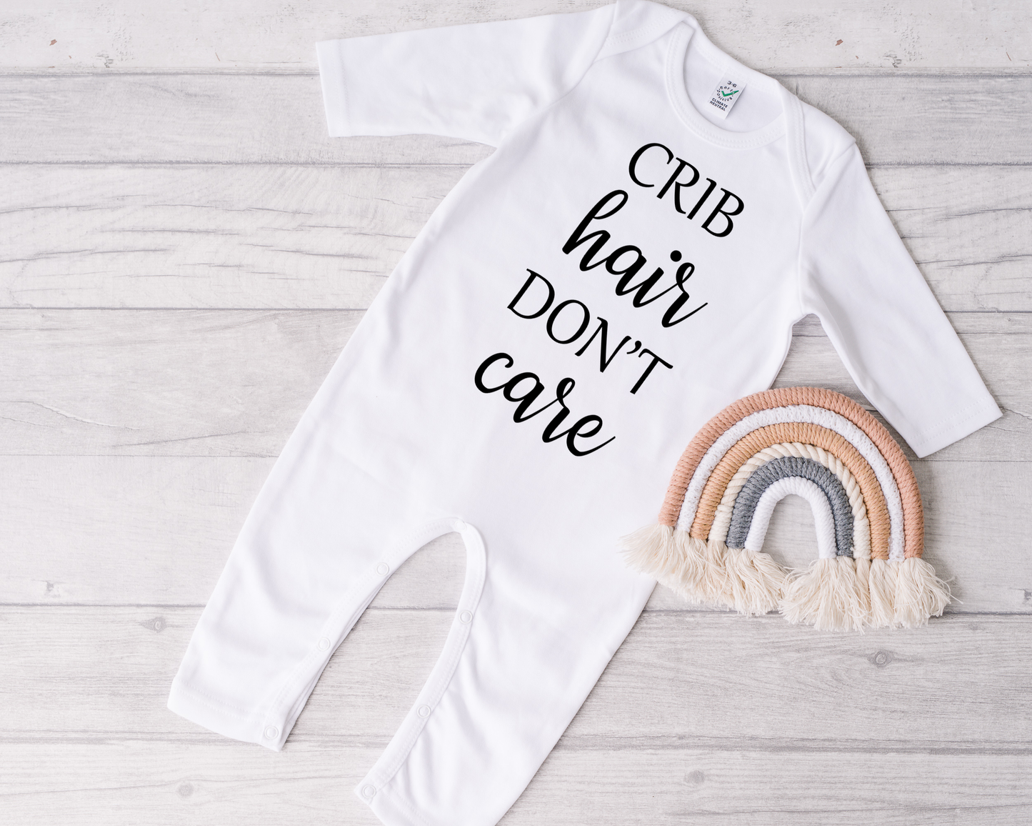 Crib Hair, Don't Care Sleepsuit