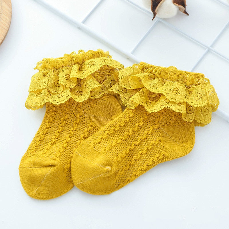 Baby Lace Ruffled Socks