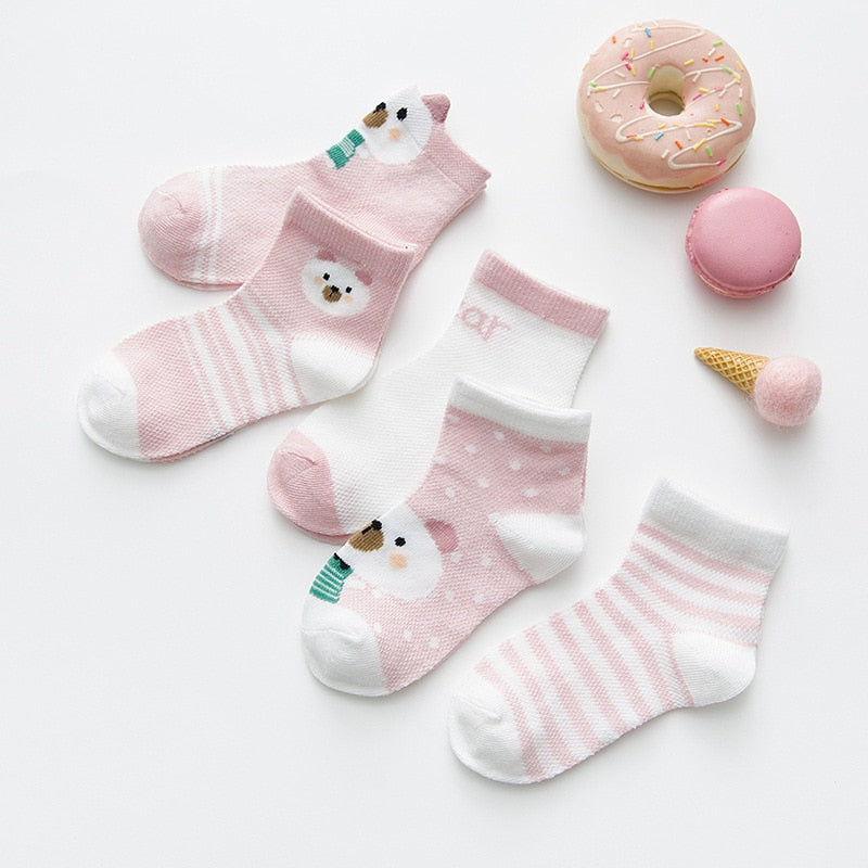 5 Pairs Infant Baby Socks