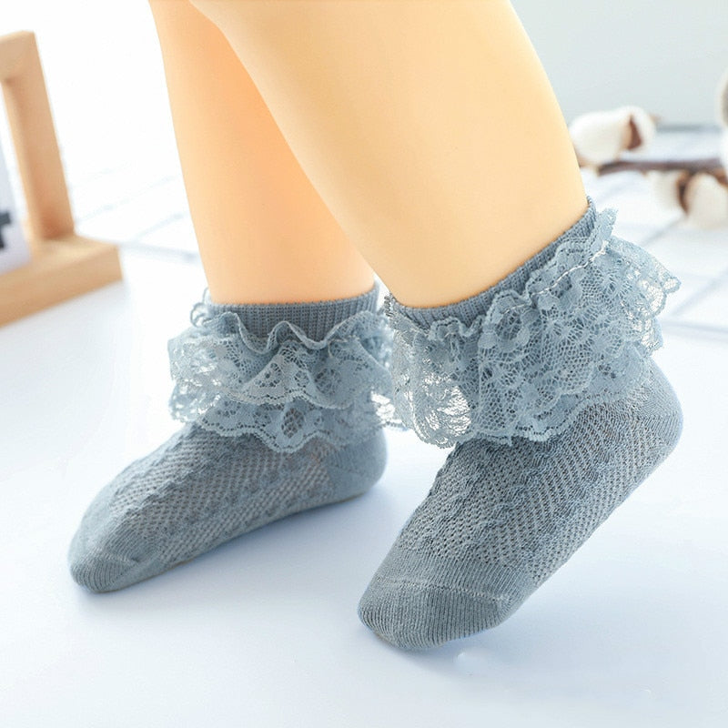 Baby Lace Ruffled Socks