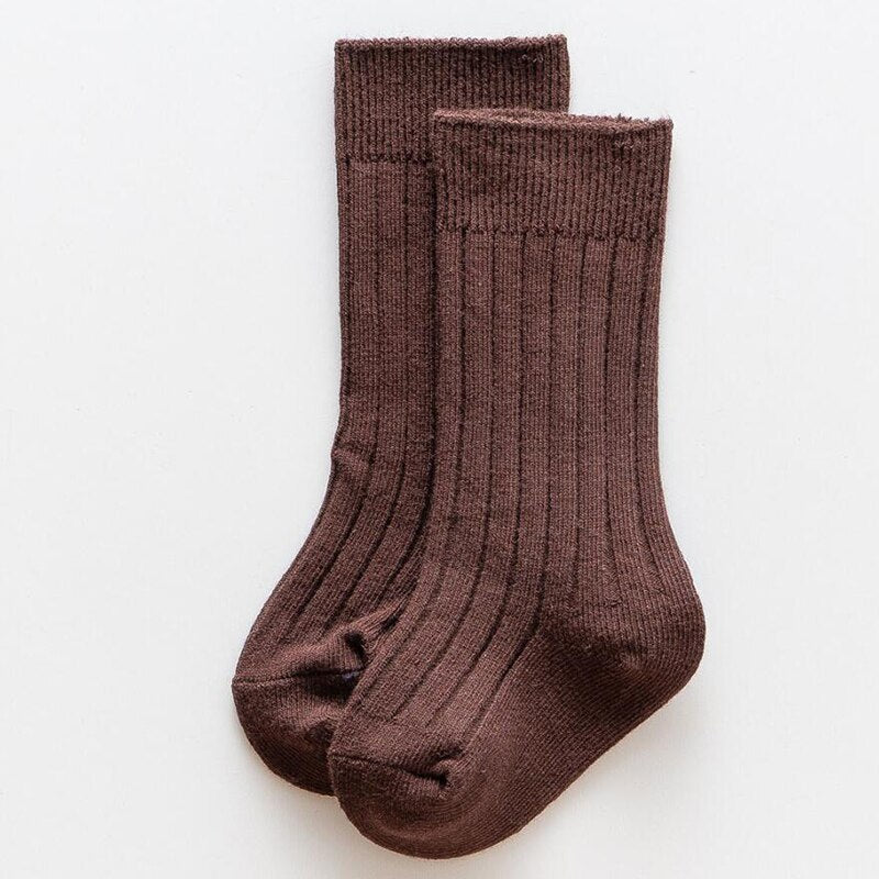 Boys And Girls Cotton Knee High Socks