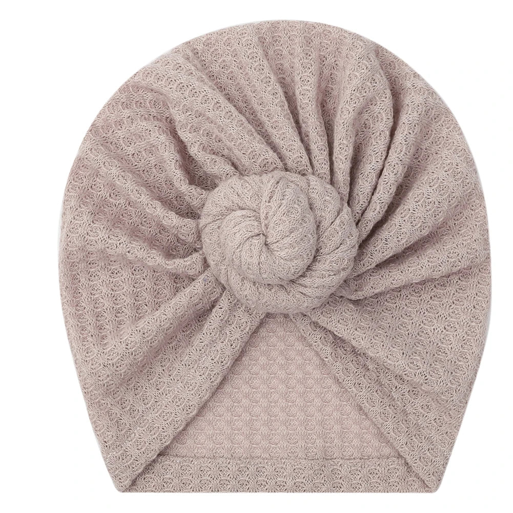 Crochet Knit Baby Turban Beanie