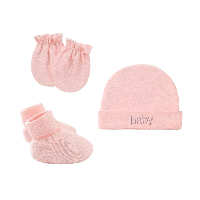 Winter Baby Hat Gloves Socks Set