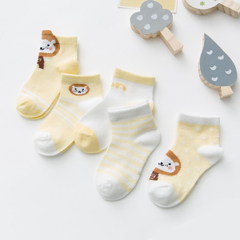 5 Pairs Infant Baby Socks