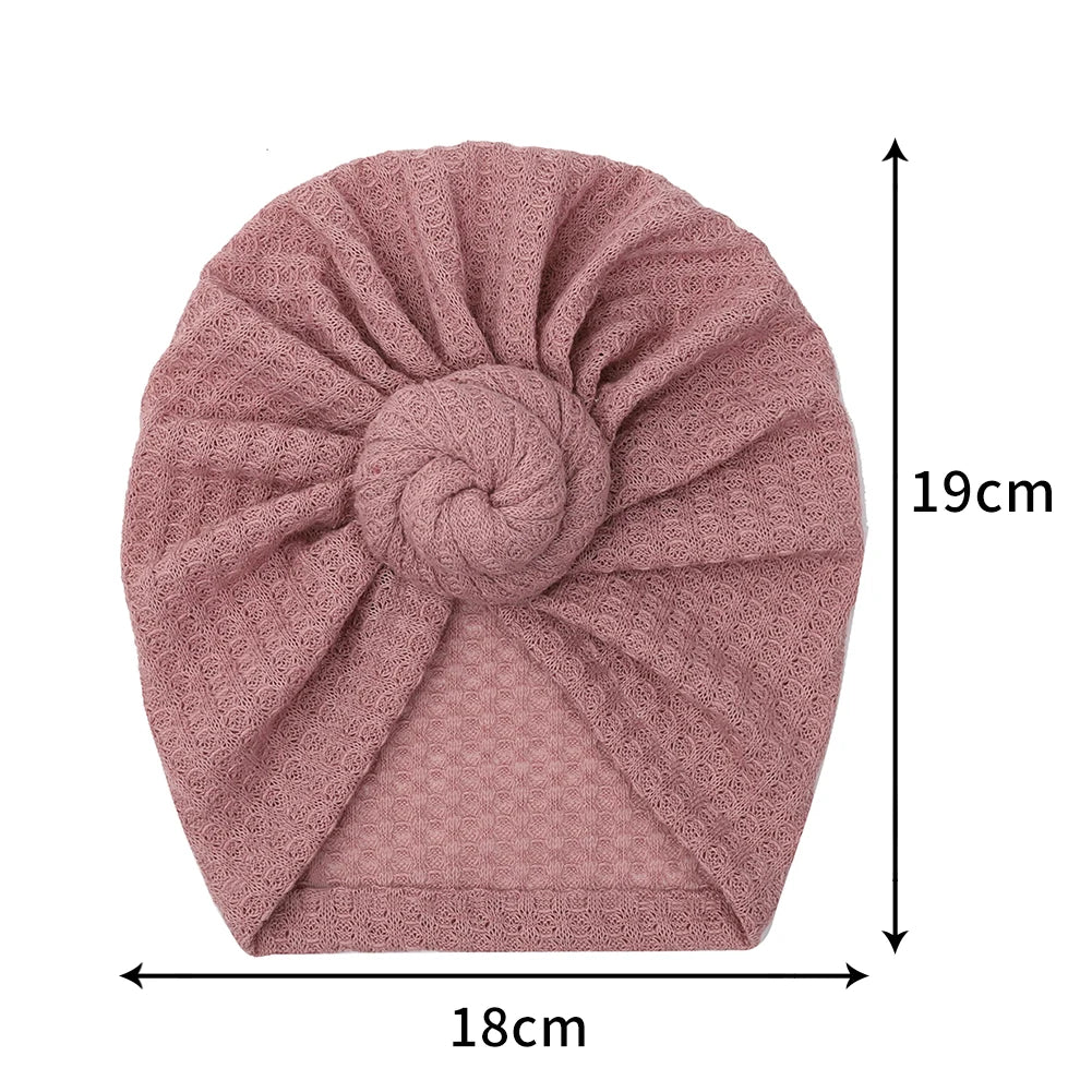 Crochet Knit Baby Turban Beanie