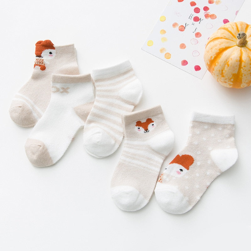 5 Pairs Infant Baby Socks