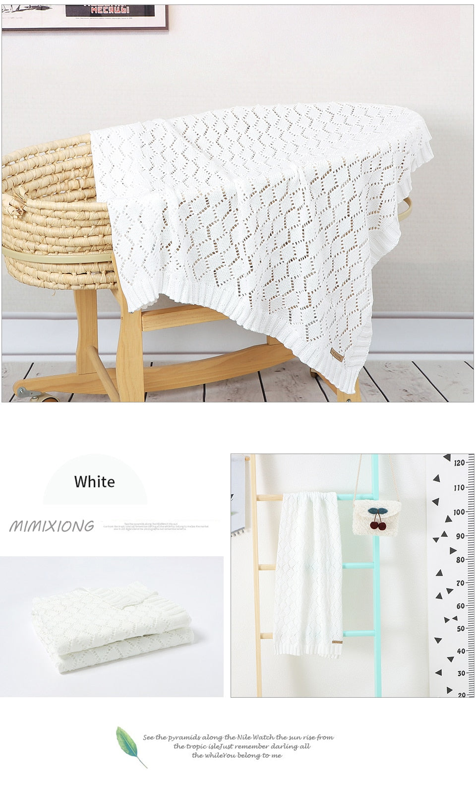 Super Soft knitted Swaddle Blanket