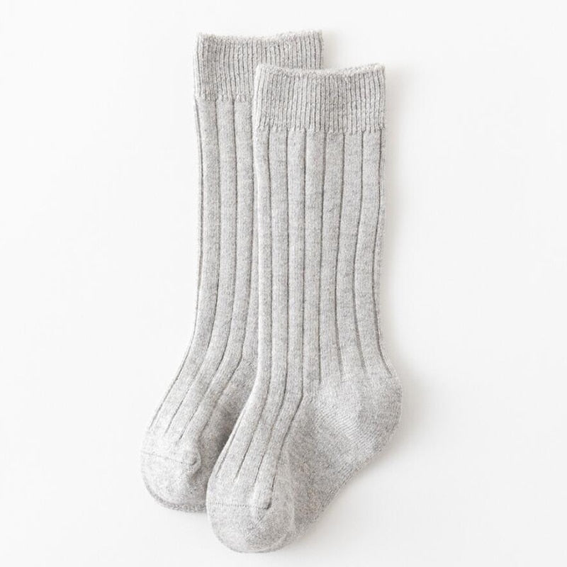 Boys And Girls Cotton Knee High Socks