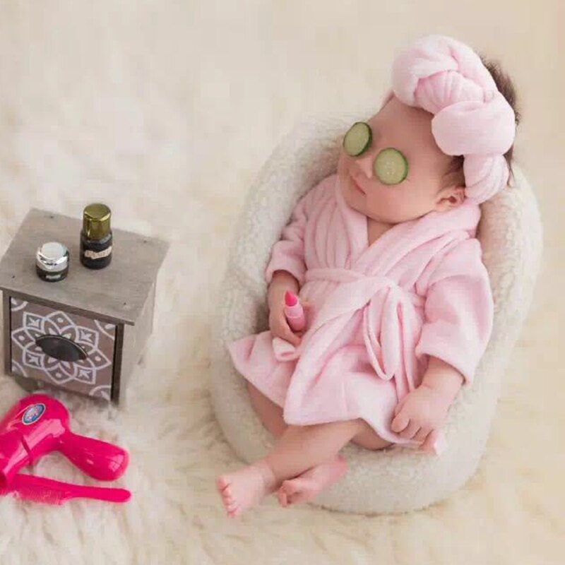 Baby Hooded Bathrobe & Towel Set