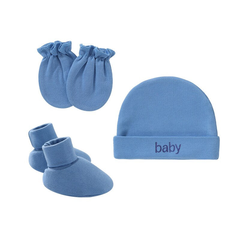 Winter Baby Hat Gloves Socks Set
