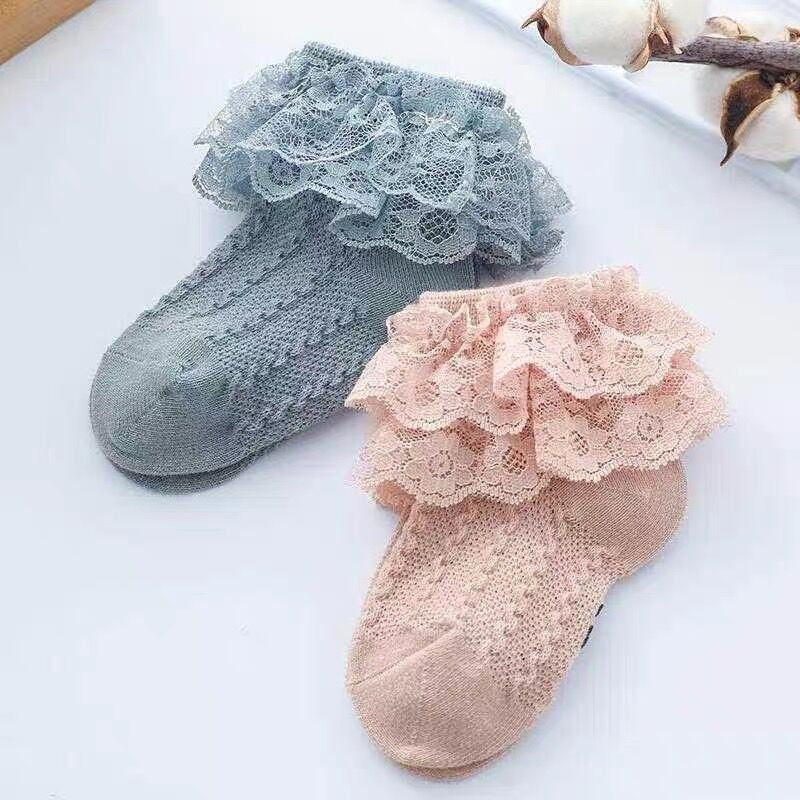 Baby Lace Ruffled Socks
