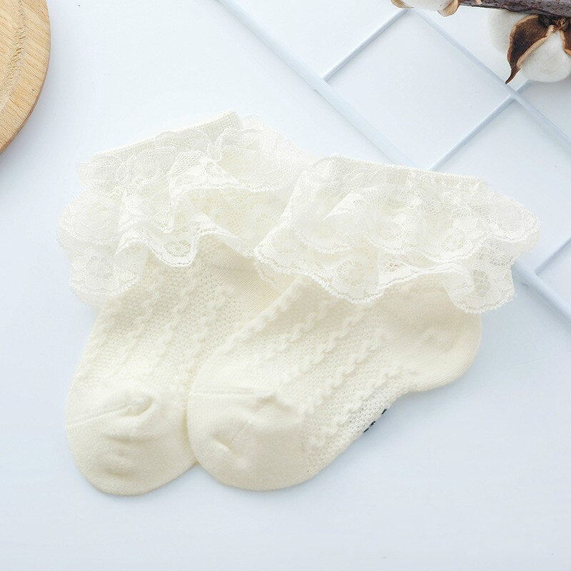 Baby Lace Ruffled Socks