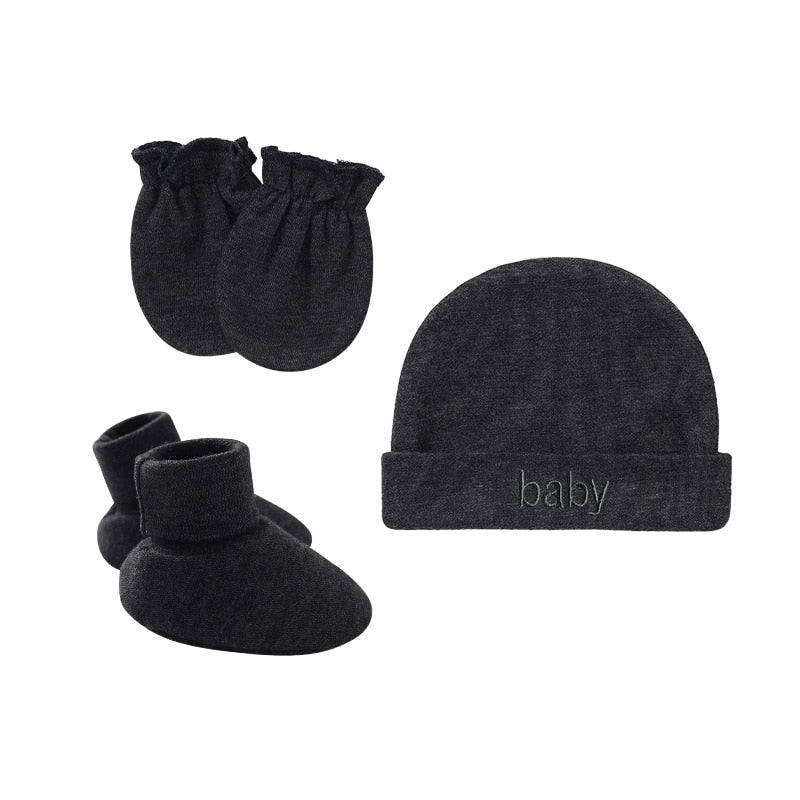 Winter Baby Hat Gloves Socks Set