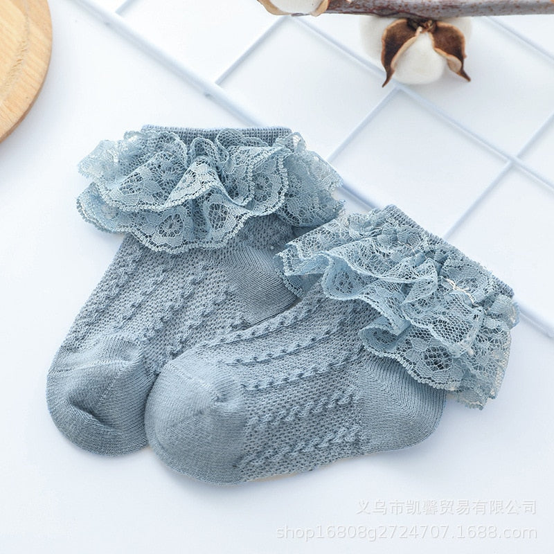 Baby Lace Ruffled Socks