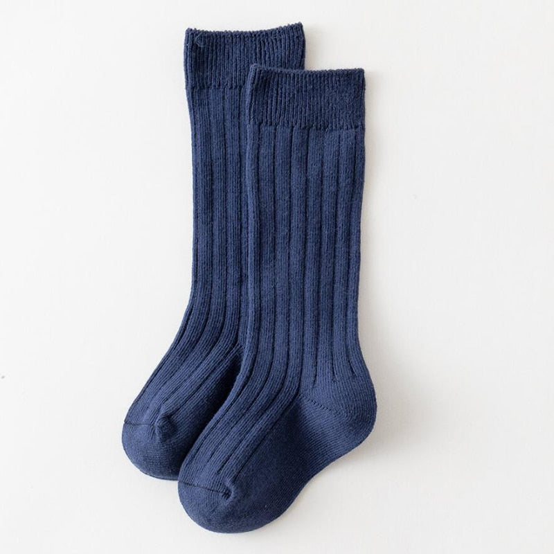 Boys And Girls Cotton Knee High Socks