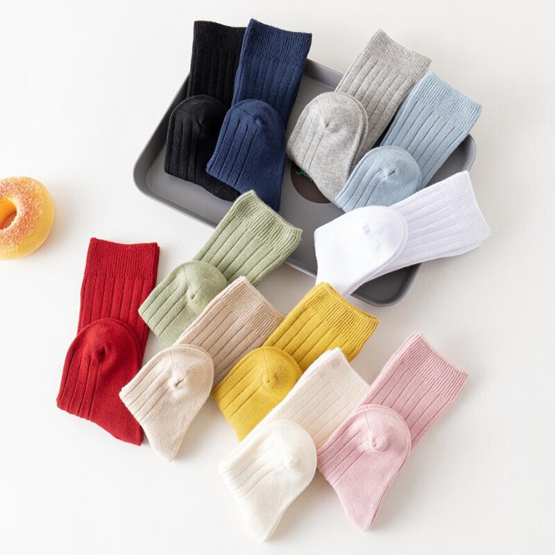 Boys And Girls Cotton Knee High Socks