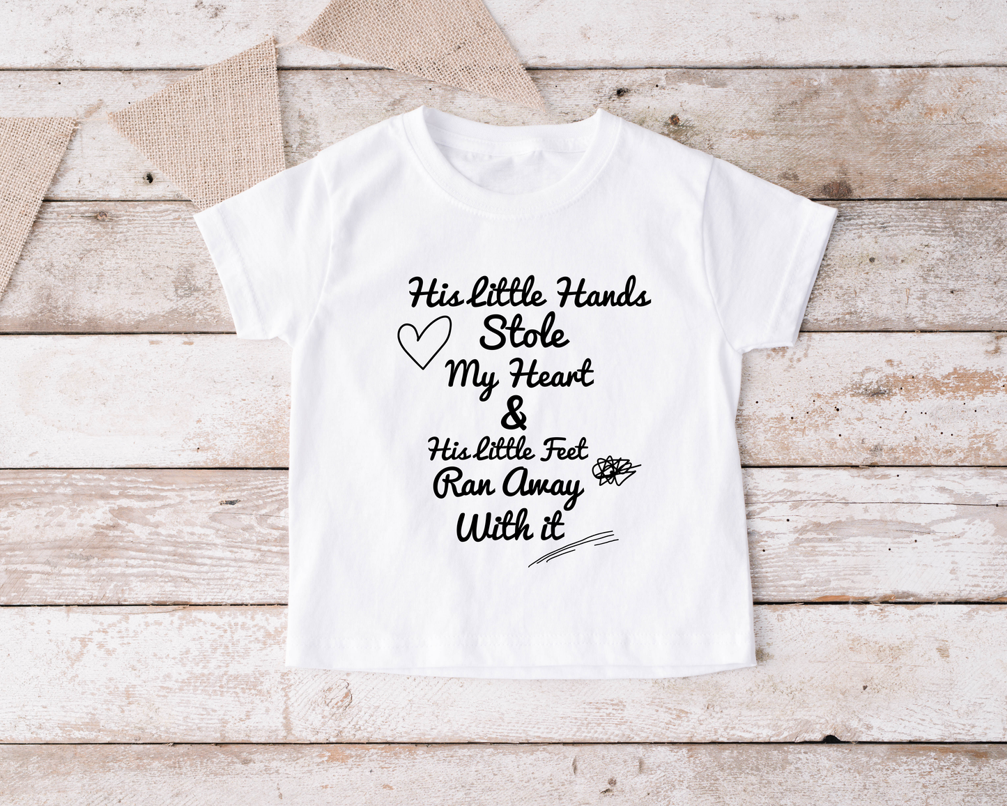His Little Hands Stole My Heart & his Little Feet Ran Away With It
