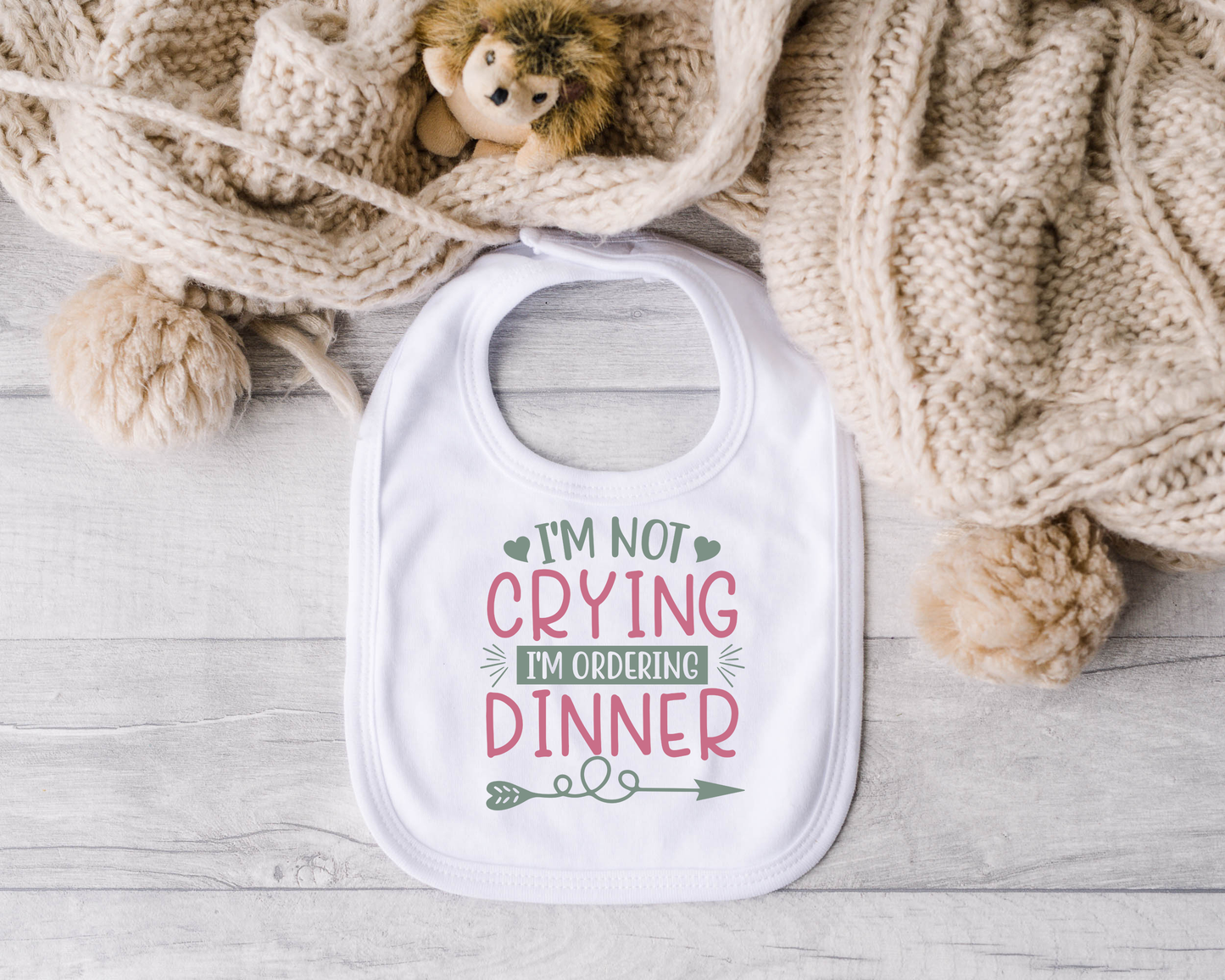 I'm Not Crying, I'm Ordering Dinner Bib