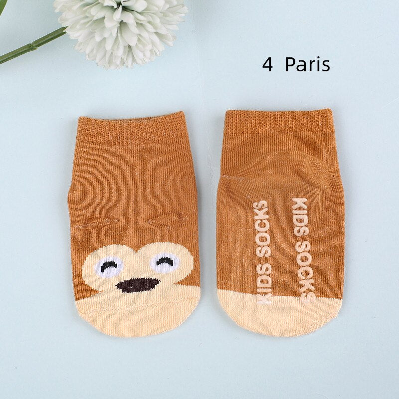 4 Pairs White Cotton Baby Socks