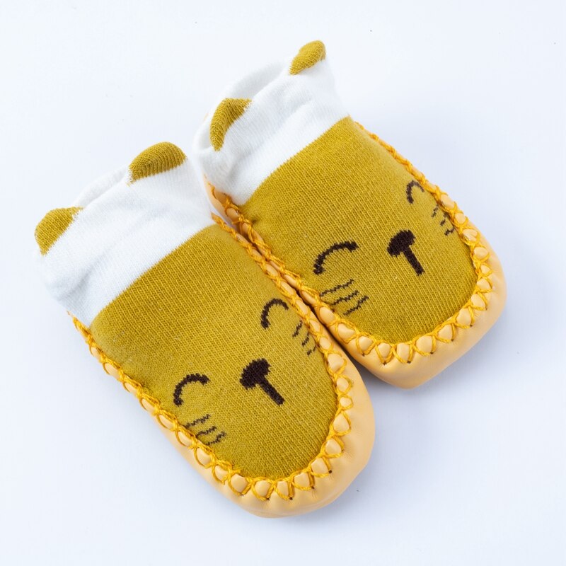 Baby Non Slip Cartoon Socks With Rubber Soles