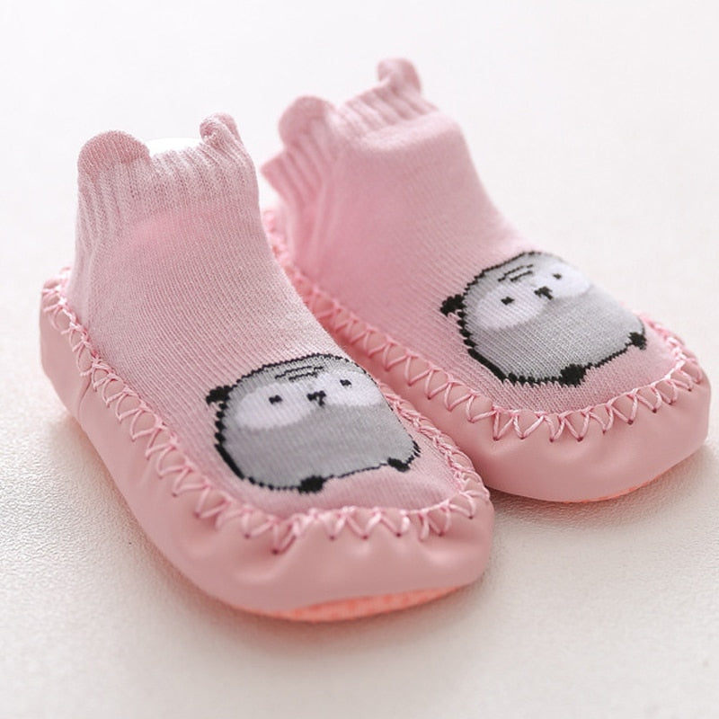 Baby Non Slip Cartoon Socks With Rubber Soles