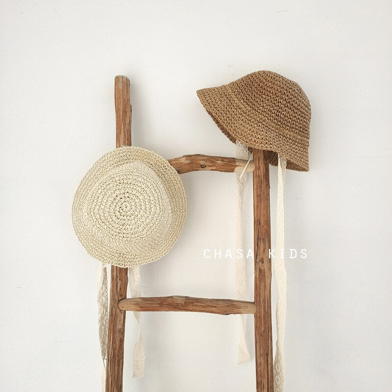 Baby Summer Straw Bow Hat