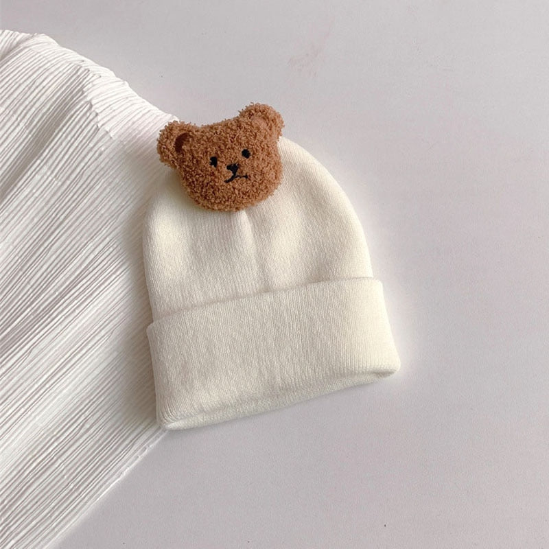 Cute Bear Knitted Newborn Bear Beanie