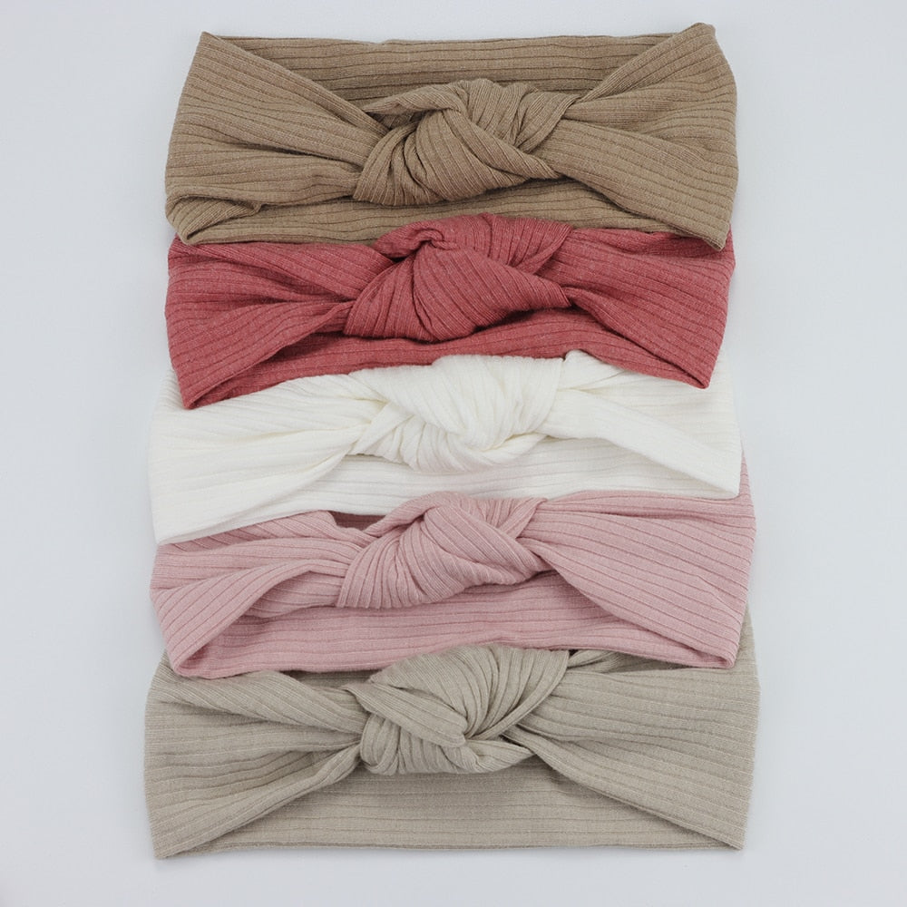 5 Pack Knitted Bow Headbands