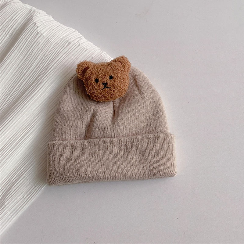 Cute Bear Knitted Newborn Bear Beanie