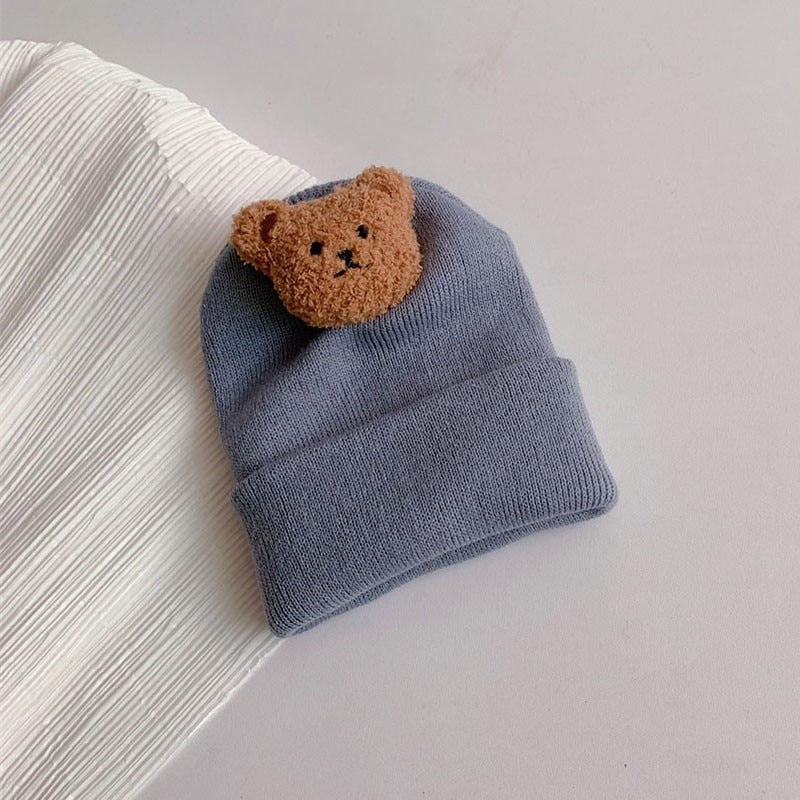 Cute Bear Knitted Newborn Bear Beanie