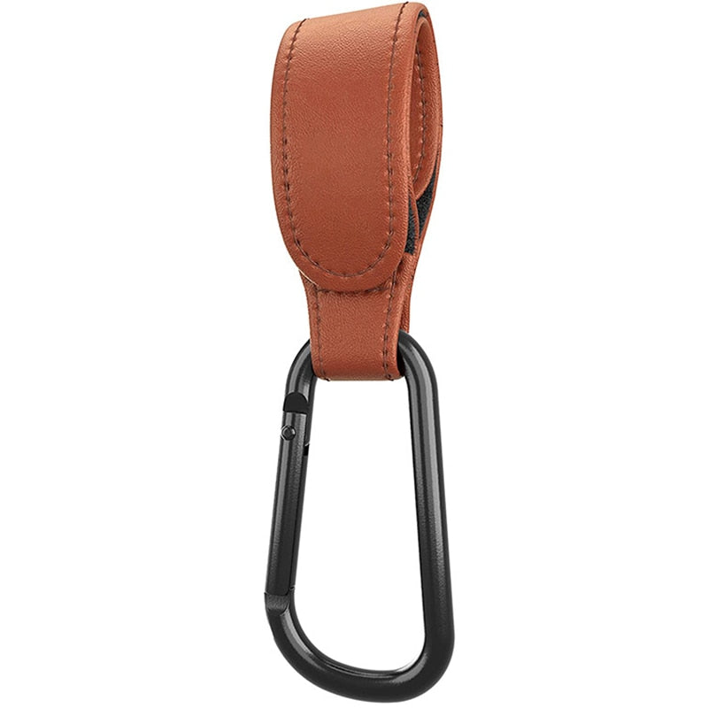 Leather Pram Accessory Hooks, Individual or pack of 2
