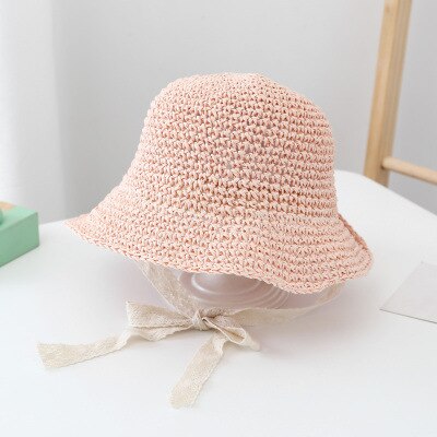 Baby Summer Straw Bow Hat