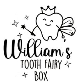 Personalised Tooth Fairy Wooden Box