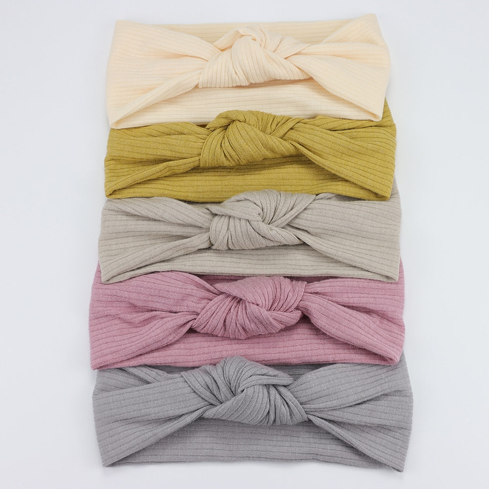 5 Pack Knitted Bow Headbands