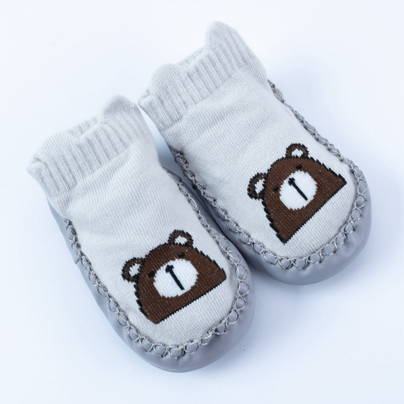 Baby Non Slip Cartoon Socks With Rubber Soles