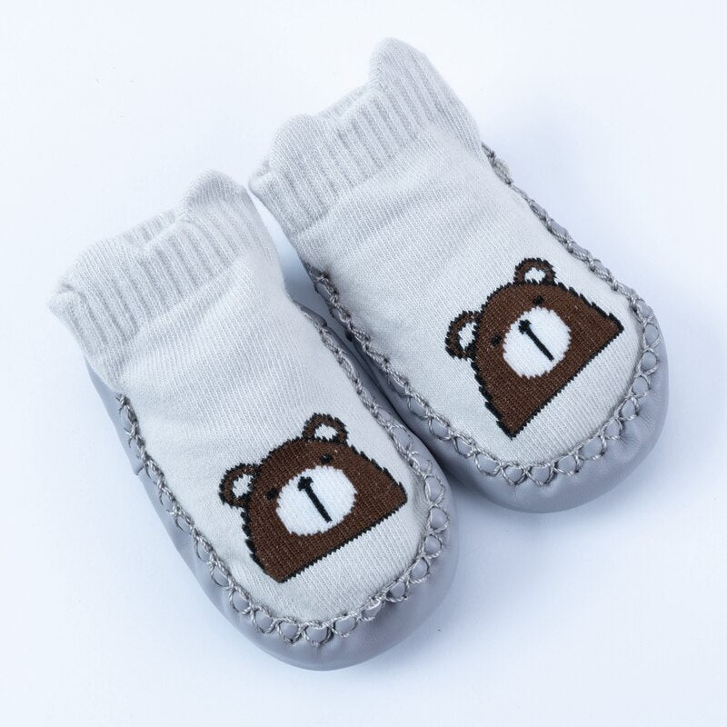 Baby Non Slip Cartoon Socks With Rubber Soles