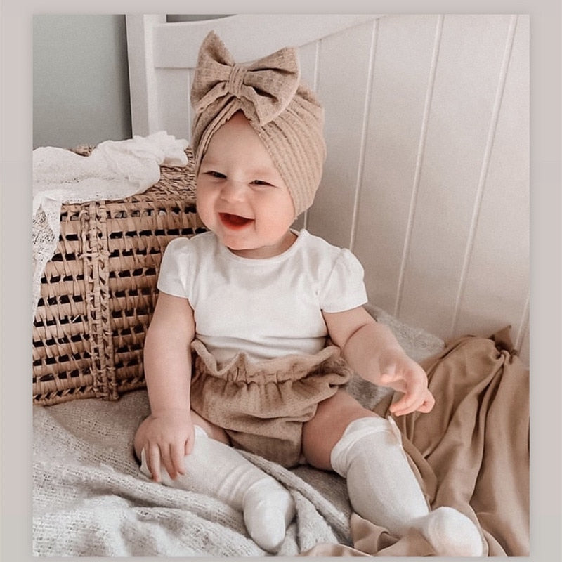 Big Bow Baby Turban Headbands