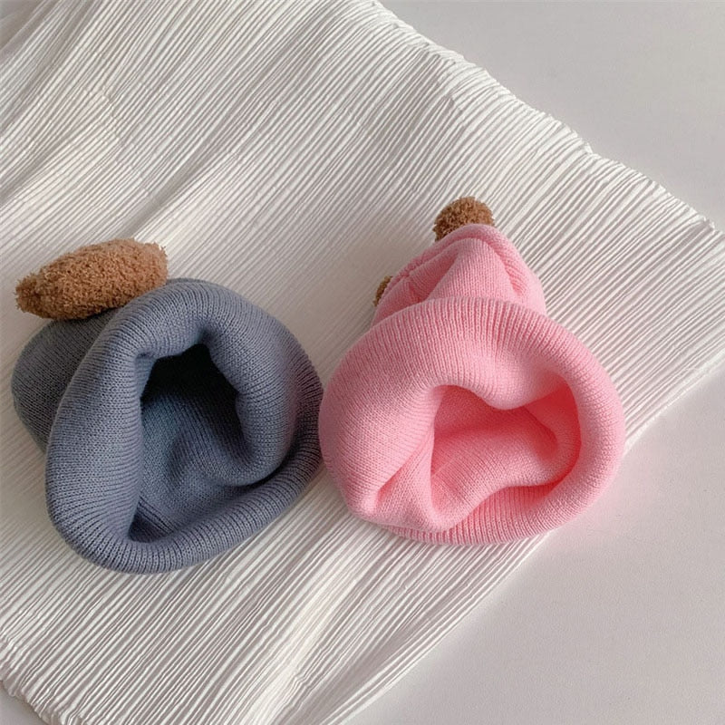 Cute Bear Knitted Newborn Bear Beanie