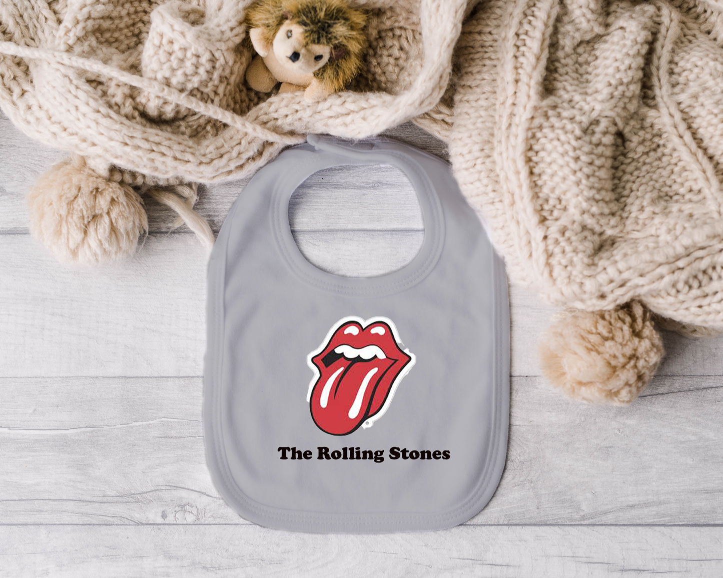 The Rolling Stones Bib
