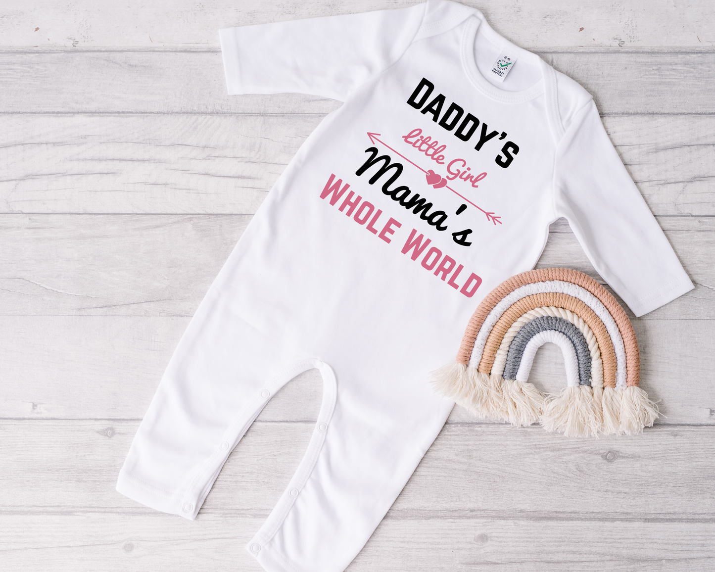 Daddy's Little Girl, Mamas Whole World Sleepsuit