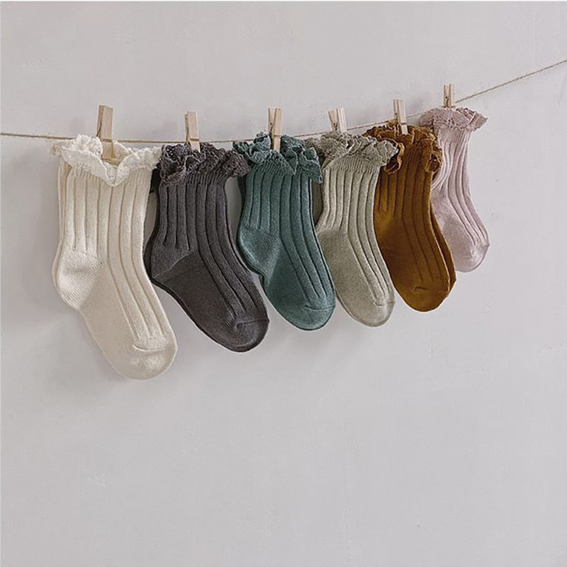 Girls' Lace Ankle Socks