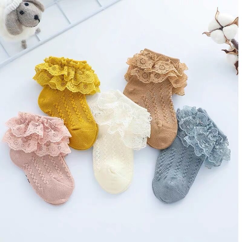 Baby Lace Ruffled Socks