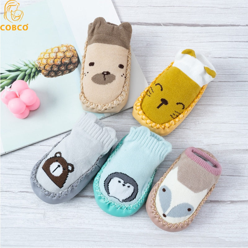 Baby Non Slip Cartoon Socks With Rubber Soles