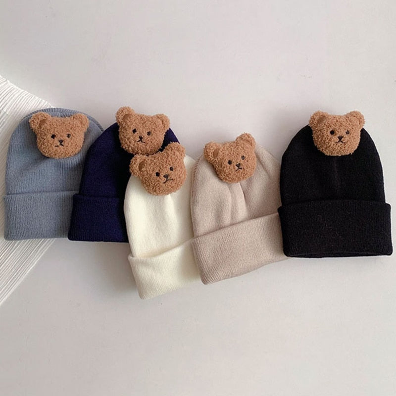 Cute Bear Knitted Newborn Bear Beanie