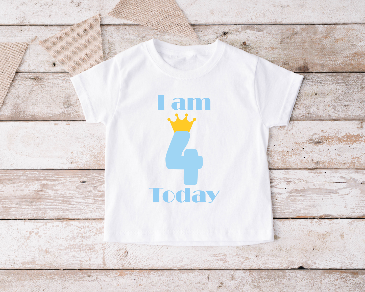 I am 4 Today Boys T Shirt