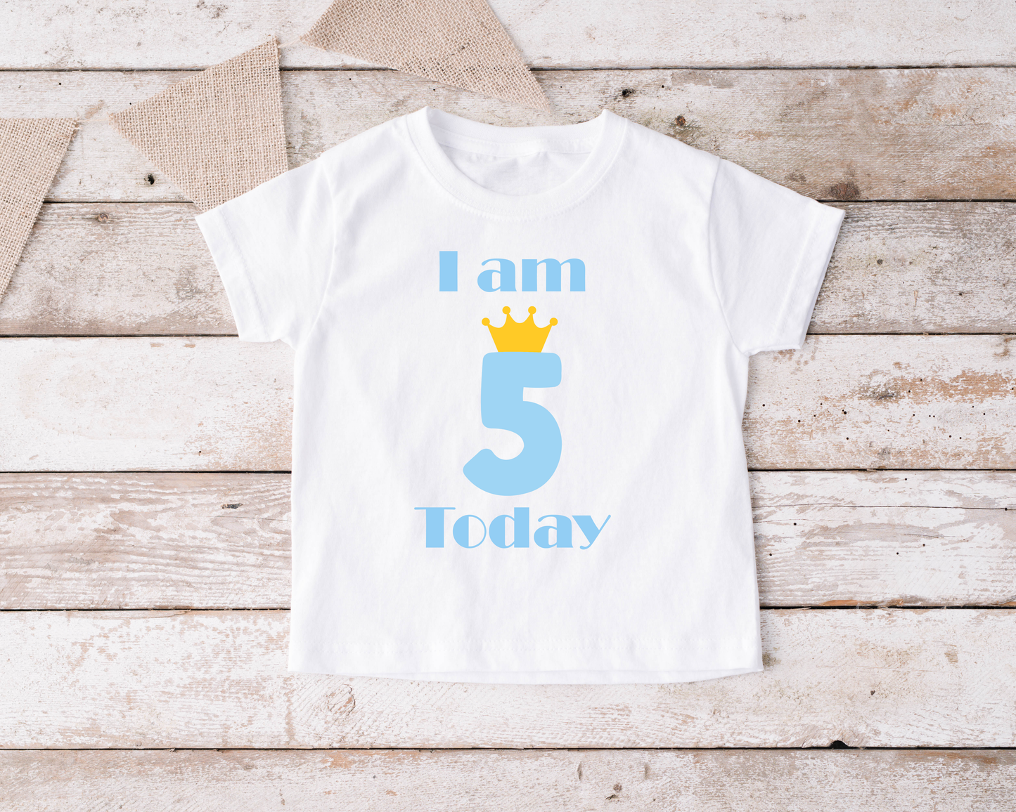 I am 5 Today Boys T Shirt